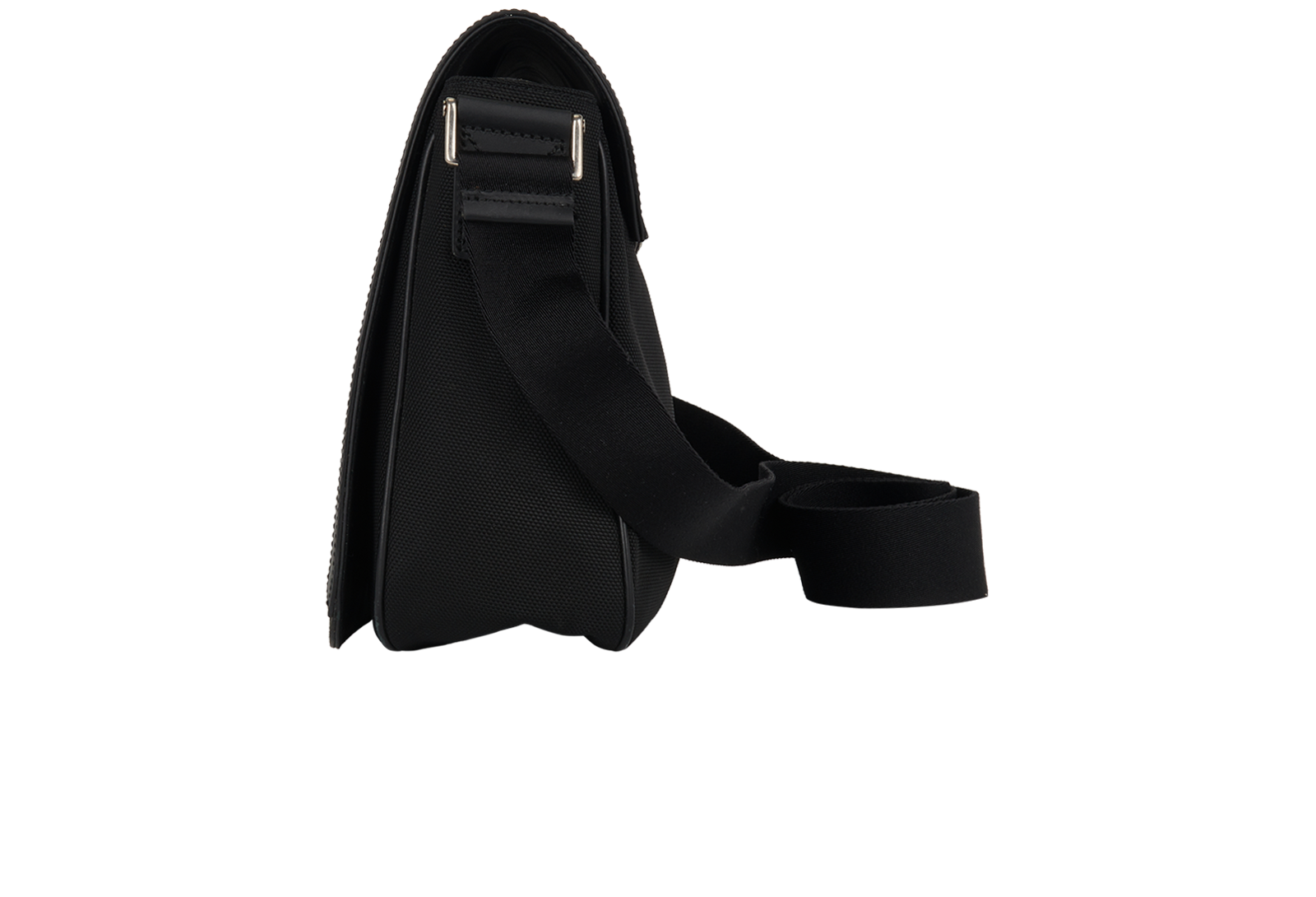 Gucci Web Stripe Messenger, &pound;520, Handbags, Black, Canvas, Bottom view